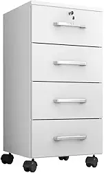 Gaveteiro Organizador com rodinhas e chave de segurança