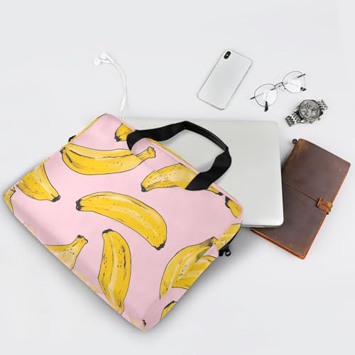 Funda para portátil patrón Banana Pink 13-15.6 pulgadas miniatura 7