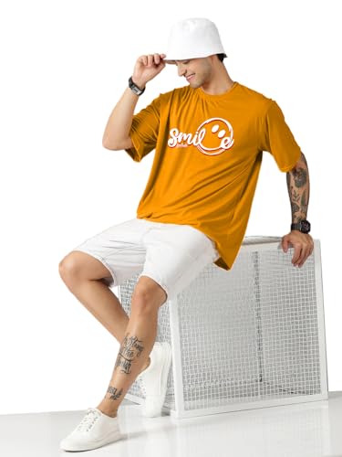 Image of LEOTUDE Men's Cotton Regular Fit T-Shirt