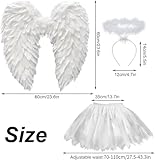 Zoom IMG-1 costume da angelo bianco donna Zoom IMG-1 costume da angelo bianco donna