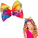Boutique Large Big Grosgrain Ribbon Glitter Rhinestones Rainbow Bow Alligator Hair Clips for Girls,Teens