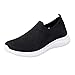 Damskie buty typu sneakers Pure Color Mesh z siateczką, damskie, do noszenia na co dzień, oddychające, do biegania, antypoślizgowe buty sportowe, czarny, 43