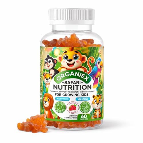 ORGANIEX Kids Multivitamin Love Bear Gummies - Packed with 14 essential vitamins & minerals...