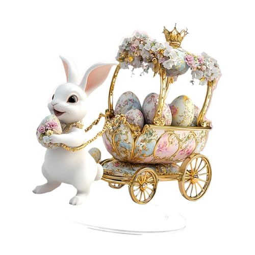 Lapin de Pâques acrylique pour décorer un bureau ou une table