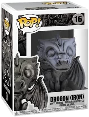 Funko Pop! TV: GOT - Drogon - (IRON) - Game Of Thrones - Juego de Tronos - Figura de Vinilo Coleccionable - Idea de Regalo- Mercancia Oficial - Juguetes para Niños y Adultos - TV Fans