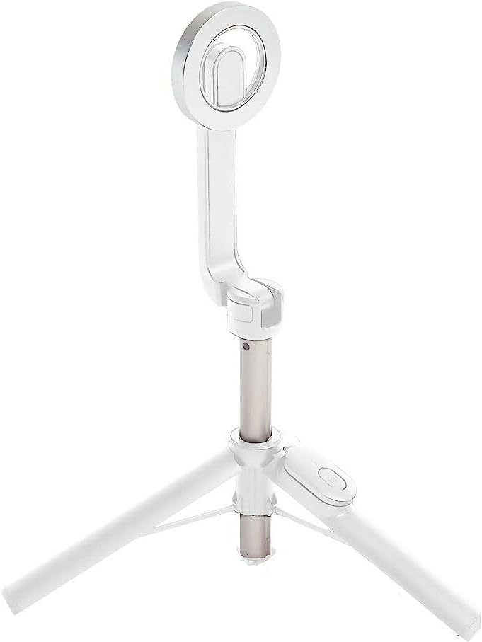 【Amazon.co.jp限定】日本初上陸 MagSafe 自撮り棒 軽量 折りたたみ式 コンパクト iPhone互換 Android対応 Bluetooth リモコン付 三脚 スマホスタンド Magstick マグネット セルカ棒 日本ブ