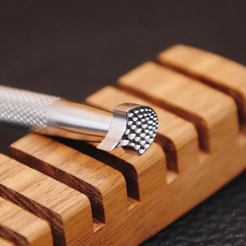 Leather Stamps Dragon Scale Stamp Leather Stamping Tool 304 Stainless Steel Leathercraft Carving Tools