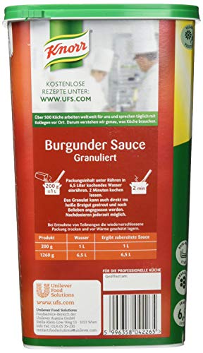 Knorr Burgundersauce - granulierte Rotweinsauce, 1,26 kg
