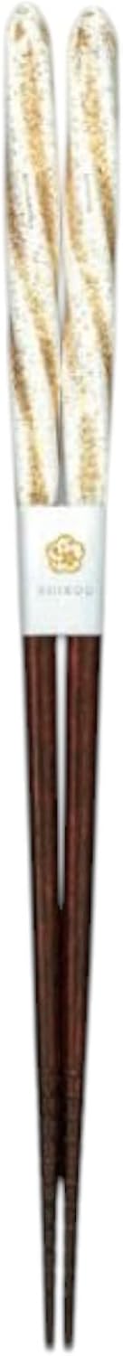 J-kitchens Set of 10 Chopsticks, Bento Box, Picnic, Excursions, Sports Events, Guests, Wooden, Prince, Gold, 9.1 inches (23.0 cm), Dishwasher Safe, Made in Japan