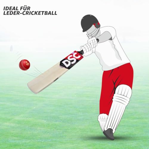 DSC Scorer Cricket Bat for Mens and Boys (Beige, Size -Short Handle) | Material: Kashmir Willow | Lightweight | Free Cover | Ready to Play | for Intermediate Player | Ideal for Leather Ball