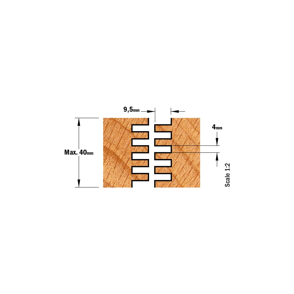 CMT ORANGE TOOLS CMT 900.616.11 FRESA X UNIONE A DENTI HM Z3 S=12 D=47.6X40