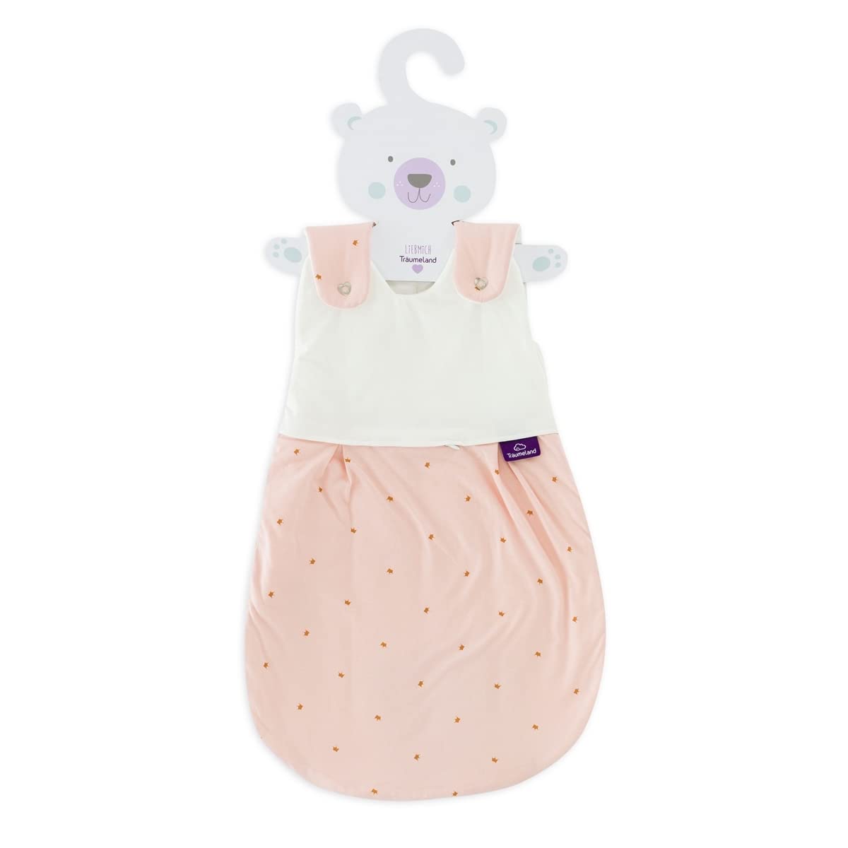 Träumeland Babyschlafsack LIEBMICH 3-teilig Set Märchengold, Größe 56/62
