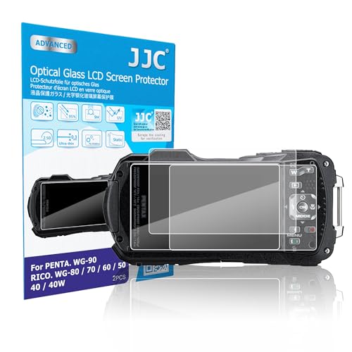 �y2���Z�b�g PENTAX RICOH WG-90 / 80 / 70 / 60 / 50 / 40 / 40W ��p�zJJC �t���ی�t�B���� PENTAX RICOH WG-90/80/70/60/50/40/40W �Ή� ���� �����K���X ���d�x9H