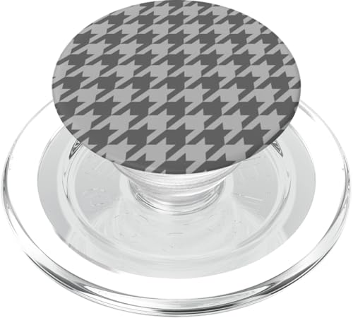 Pied de poule Carino Preppy Estetica Moda PopSockets PopGrip per MagSafe classico grigio