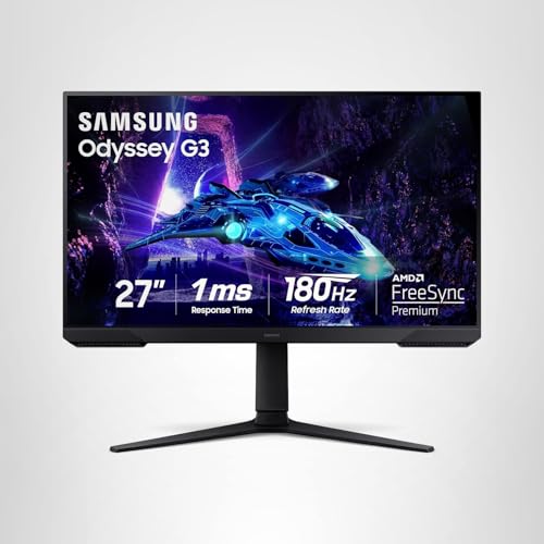 undefined Samsung 27-Inch Odyssey G3 (G30D) Series FHD Gaming Monitor, 1ms, 180Hz, AMD FreeSync, Adjustable Stand, Black Equalizer, Virtual Aim Point, Eye Saver Mode, Flicker-Free, LS27DG302ENXZA の商品画像 19