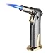 Produktbild VVAY Bunsenbrenner Gasbrenner Küchenbrenner Gas Nachfüllbar, Flambierer Brenner Jet Torch Feuerzeug Fuer Creme Brulee, Grill, Küche, Home (Grau, Verkauft ohne Gas) (Grau)