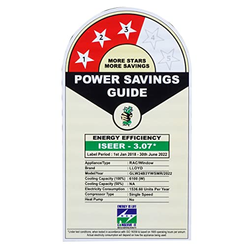 Image of Lloyd 2 Ton 3 Star Window AC (Copper, Clean Air Filter, 2022 Model, GLW24B3YWSMR, White)