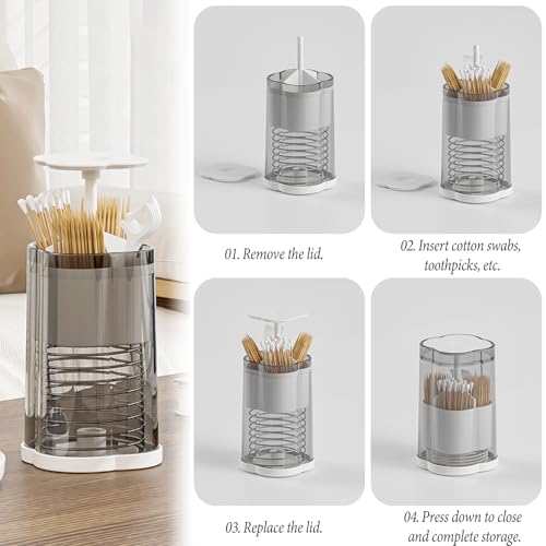 Dancepanda Toothpick Holder Dispenser，Toothpick Dispenser，Tooth Picks Holder Dispenser(2PCS) - Thumbnail 4