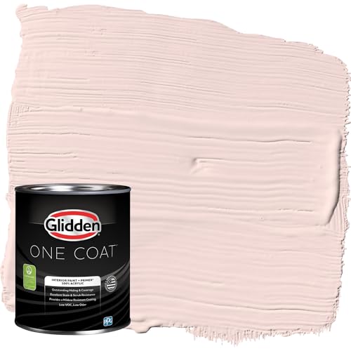 Glidden Interior Paint + Primer: Pink/Ballet Slipper, One Coat, Flat, 1-Quart