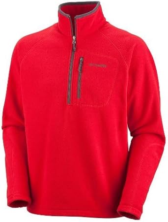 red half zip fleece