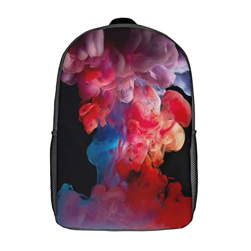 Cartable multi-poches 17 pouces imprimé 3D Smoke pour ados