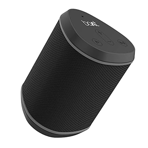 boAt Stone 170 5W Bluetooth Speaker with Upto 6 Hours Playback, TWS Feature, IPX6, Multifunction Buttons and SD Card Slot(Indi Black)