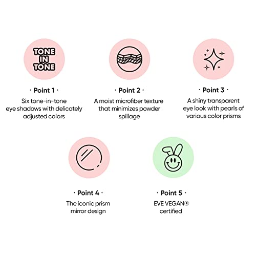 Amuse Eye Vegan Sheer Palette 6 Colors Eyeshadow Matt Shimmery Sheer Glitter Shades K-Beauty Natural Makeup 04 Sheer Lavender #TOP5