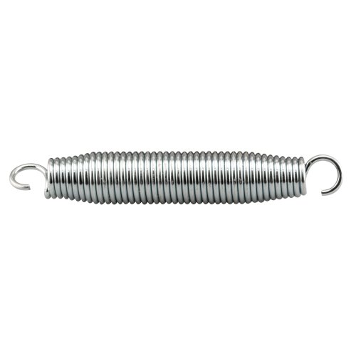 Prime-Line SP 9655 Trampoline Spring, Spring Steel Construction, Bright Nickel Plated Finish, 1 In. x 7 In., Single Open Loop (Single Pack)