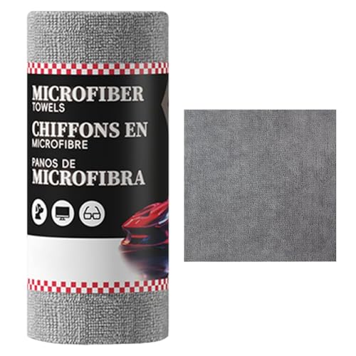 Jlobnyiun Paños De Microfibra,30 Unidades Limpia Cristales Coche - Toallitas Absorbentes Reutilizables para Coches Cristales Ventanas Espejos Encimeras Y Superficies