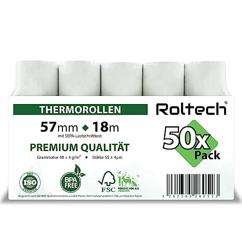 Rollos térmicos de 57 mm con texto SEPA para evitar multas y emitir tickets claros en CCV 2