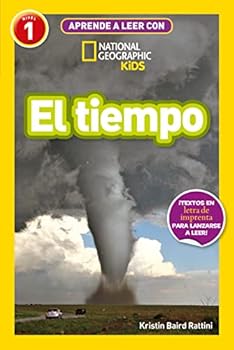 Paperback Aprende a leer con National Geographic (Nivel 1) - El tiempo: ¡Textos en letra de imprenta para lanzarse a leer! Book