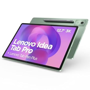 Lenovo Idea Tab Pro, Display 3K da 12.7" 144Hz, Processore Mediatek Dimenity 8300, RAM 8GB, Memoria 256GB, WiFi 6, Tablet Android 14, Tab Pen inclusa - Seafoam Green