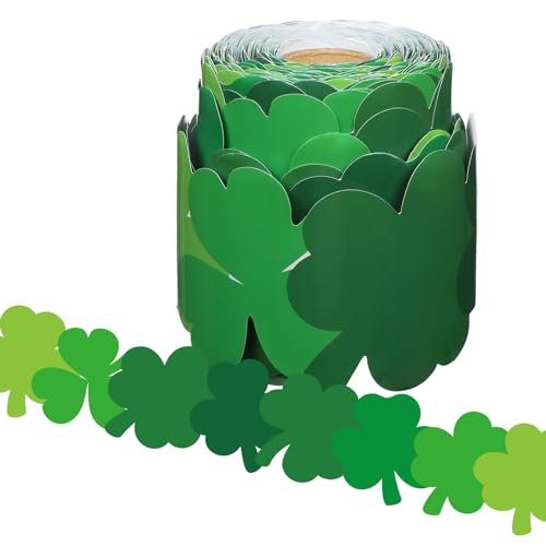 St. Patrick's Day Shamrock Border 68.9 Feet Bulletin Board Border
