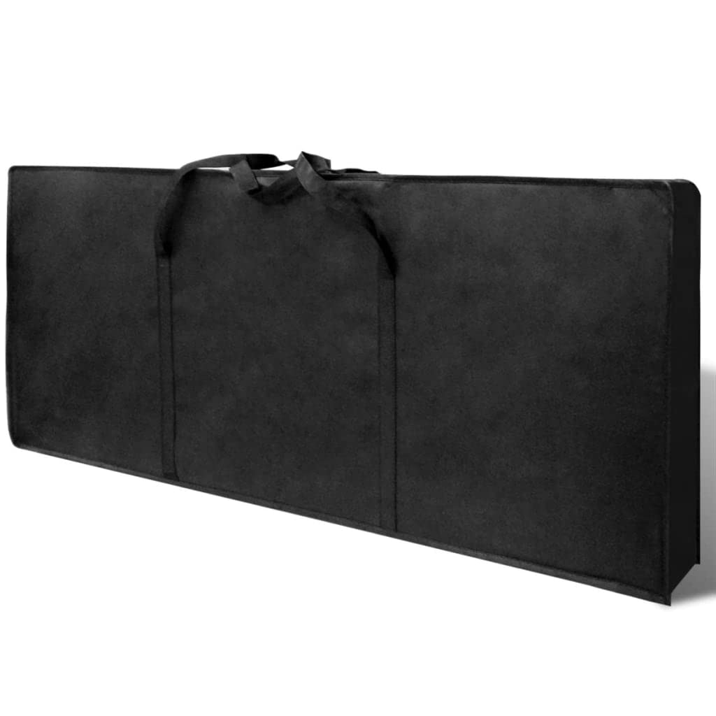 INLIFE Mesa de manicura plegable con ruedas, color negro, 6,95 kg, 110123