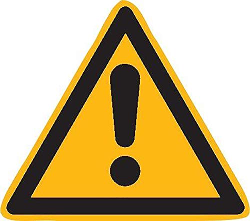 Betriebsausstattung24® Format 4044589021137 - Warnschild Fol Gefahrstelle SL 200- mm