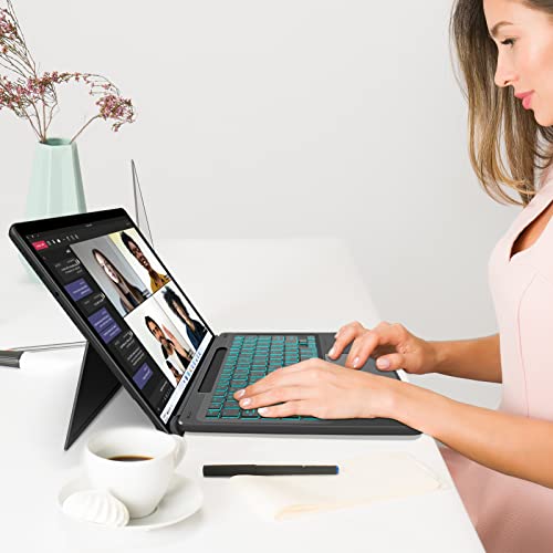 Xiwmix Type Cover For Microsoft Surface Pro 9/Pro 8/Pro X/Pro 10/Pro 11 13 Inch, Portable Bluetooth 5.1 Wireless 7-Color Backlit Surface Pro 11/10/9/8/X Keyboard With Touchpad & Pencil Holder thumb #6