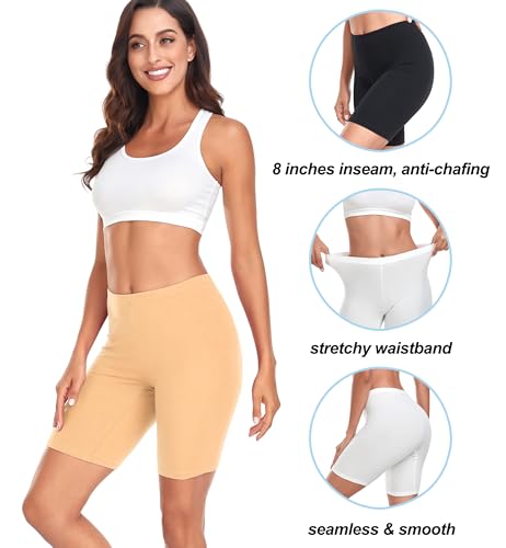 Under Dress Cotton Slip Shorts for Women Biker Shorts Anti Chafing Boy Shorts Underwear3