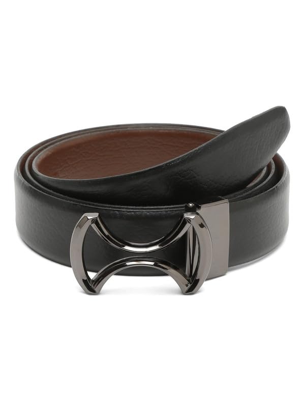 Image of TEAKWOOD LEATHERS Leather Men Reversible Adjutable, Regular Fit for Jeans Office, Outdoor All Occasion Men's Leather Belt | T BT 732