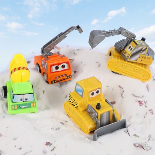 Juegoal QC20 20 Piece Pull Back City Cars & Trucks Toy Vehicles Set thumb #4