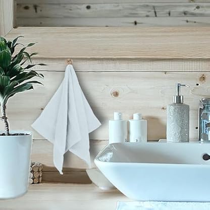 Bare Cotton Hotel & Spa Sechs Stück Handtuch Set Gästetuch Hochzeit Engagement Jahrestag Geschenk, Baumwolle, weiß, Six Piece Towel - Queen and King – Bild 3