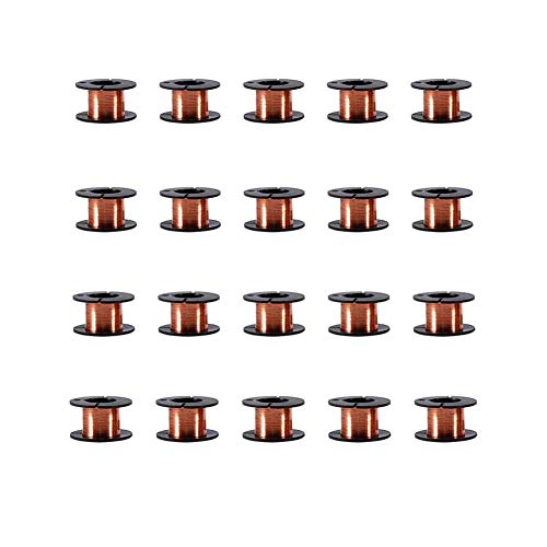 Emaillierter Kupferdraht Magnetdraht 0,1 mm 20 Rollen Reparaturdraht 15 m Zum Verbinden Oder Löten Hilitand