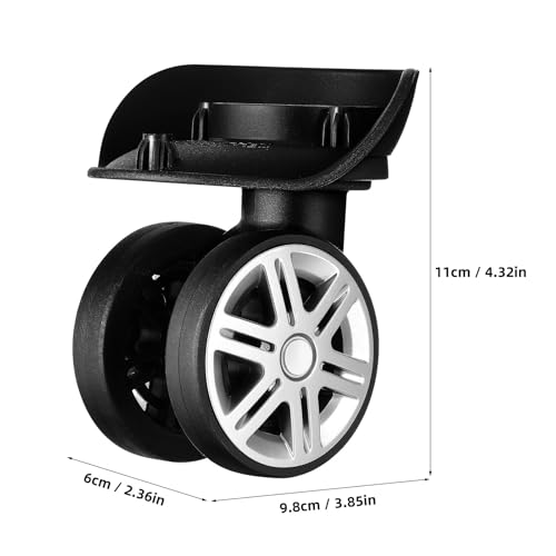 Ruedas de maletas repuesto kit de 4 piezas ABS doble rueda Levemolo 2