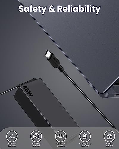 Adaptake 45W USB C Chromebook Charger Compatible with HP, Dell, Lenovo, Acer, Asus, Samsung, Google and More USB Type-C Power Adapter - Image 5