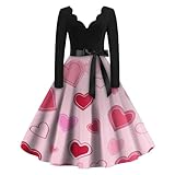 AFANYUH Vestidos De Mujer Vestido Años 60 Elegantes con Diseño Clásico Medieval Adecuado para Y 2XL