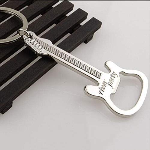 NIYANGLE 2 Pz cavatappi per chitarra Portachiavi apribottiglie di birra Apri bottiglia apri birra manuale apribottiglie per birra da bar musica tappo di bottiglia regalo