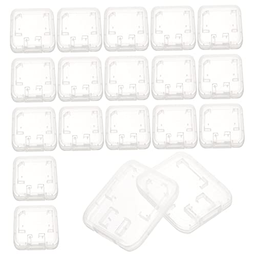 Happyyami Chic Sturdy Plastic Card Holder Case Small Memory Card Storage Box Lock Feature