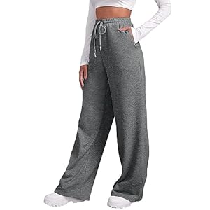 Generisch Damen-Jogginghose mit Fleece-Futter, Grau