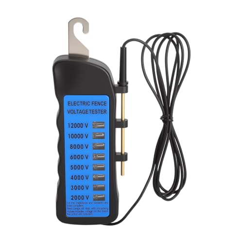 Tester Ogrodzenia Elektrowstrzywającego 12KV, Tester Ogrodzenia Elektrowstrzywającego z 8 Neonowymi Wskaźnikami