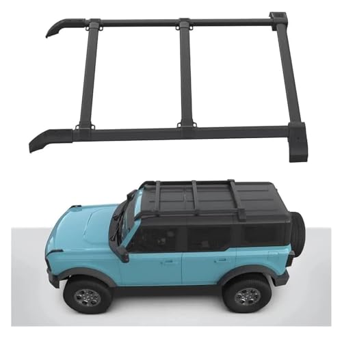 Barras Portaequipajes 5 Piezas para Ford para Bronco para Hard para Top 2 Puertas 4 Puertas 2021 2022 2023 Barra Transversal para Portaequipajes Barra Transversal Barras Baca Coche