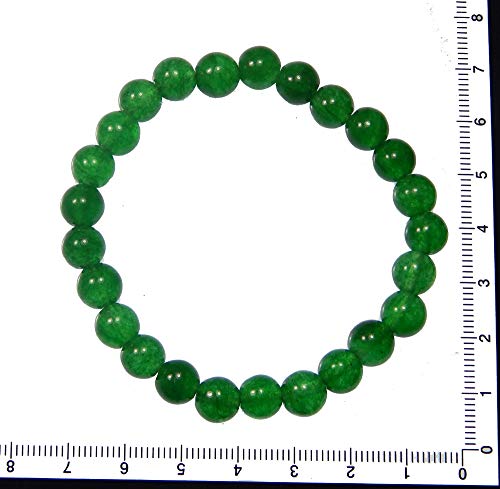Image of Gemstone Beaded Bracelet 8mm Healing Stone Band Balancing Stretch Wristband for Men Women